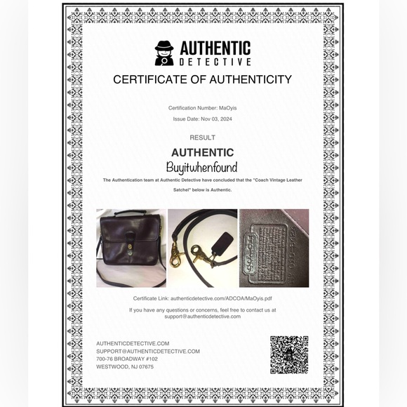 VINTAGE COACH Mahogany Leather Top Handle Turn Lock Unisex Shoulder Bag NYC COA - Picture 4 of 17